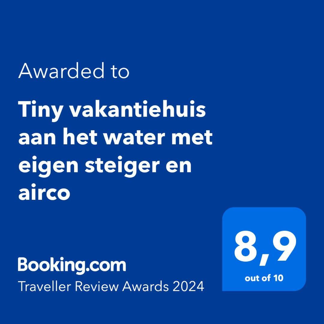Tiny Vakantiehuis Aan Het Water Met Eigen Steiger En Airco Kampen Dış mekan fotoğraf